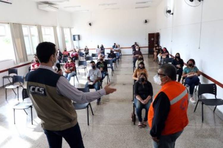 Servidores públicos municipais de Três Lagoas passam por treinamento para atuarem na Barreira Sanitária