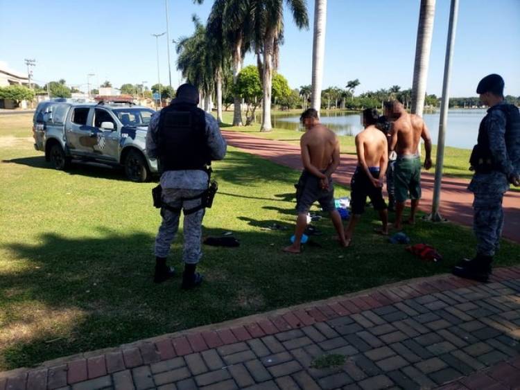 Força Tática da Polícia Militar reforça abordagens na região da Lagoa Maior