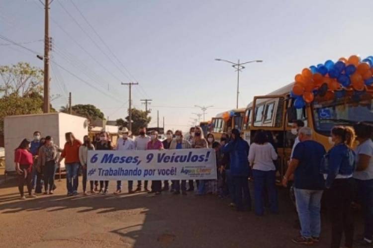 Prefeitura de Água Clara apresenta frota de veículos novos adquiridos em apenas 6 meses de gestão