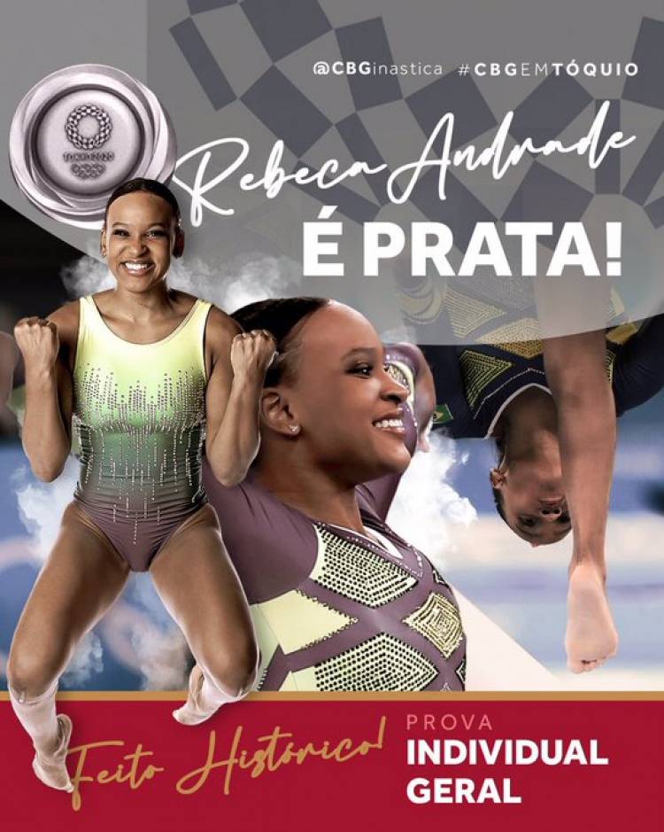 Ginástica: Rebeca Andrade coloca nome na história com medalha de prata