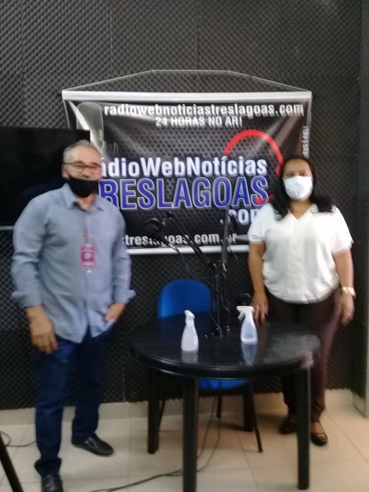 Vereadora Sirlene dos Santos visita Radio Web Noticias Tres Lagoas