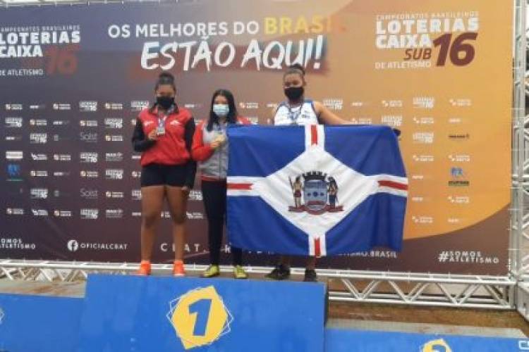 Com apenas 13 anos, atleta da SEJUVEL Vitória Barreto conquista medalha de bronze em sua estreia no Campeonato Brasileiro de Atletismo