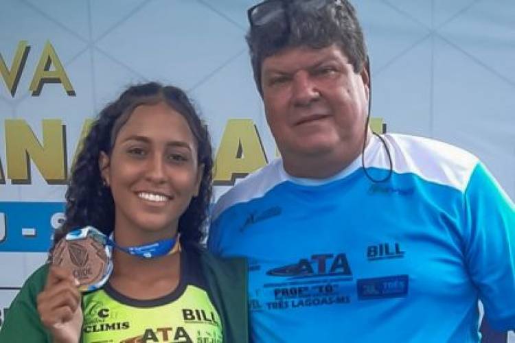 Atleta de Três Lagoas conquista medalha de bronze durante competição nacional em Aracaju-SE