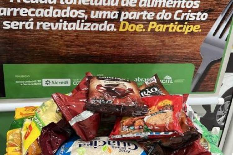 População de Três Lagoas mobilizada em arrecadar alimentos e revitalizar o monumento do Cristo