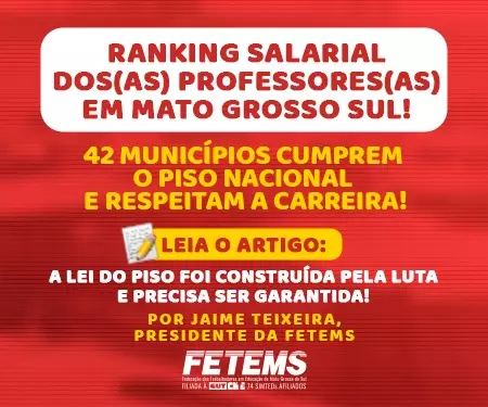 Artigo Professor Jaime Teixeira: Lei Federal 11.738/2008 da Carreira, Jornada e do Piso Nacional dos(as) Professores(as) do Magistério