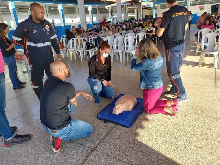 SAMU faz palestra para Professores da REME na Escola Municipal Parque São Carlos