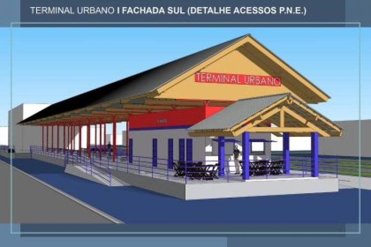 Barracão da antiga estação de trem vai se transformar em novo ponto central de ônibus
