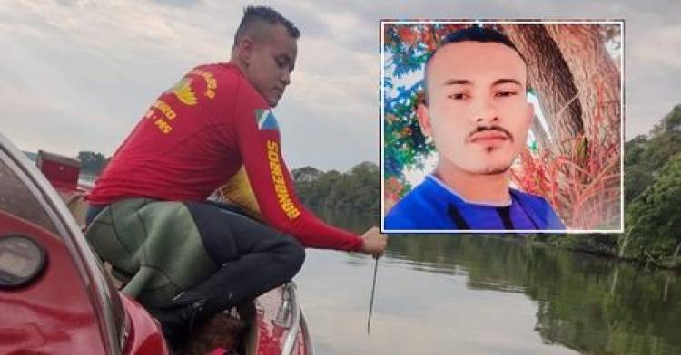 Bombeiros localizam corpo de pescador que caiu de barco no Rio Sucuriú em Três Lagoas