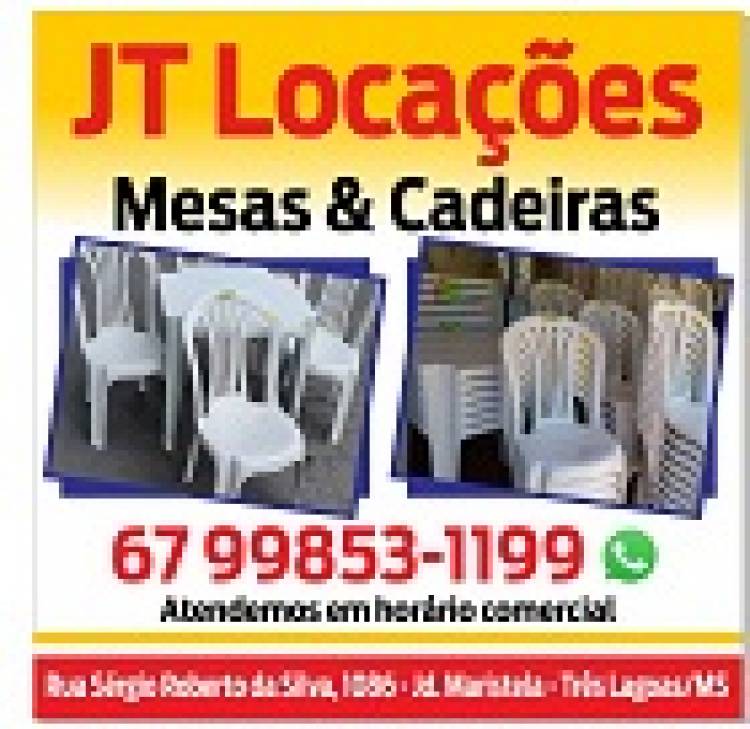 JT LOCAÇÃO DE MESAS E CADEIRAS