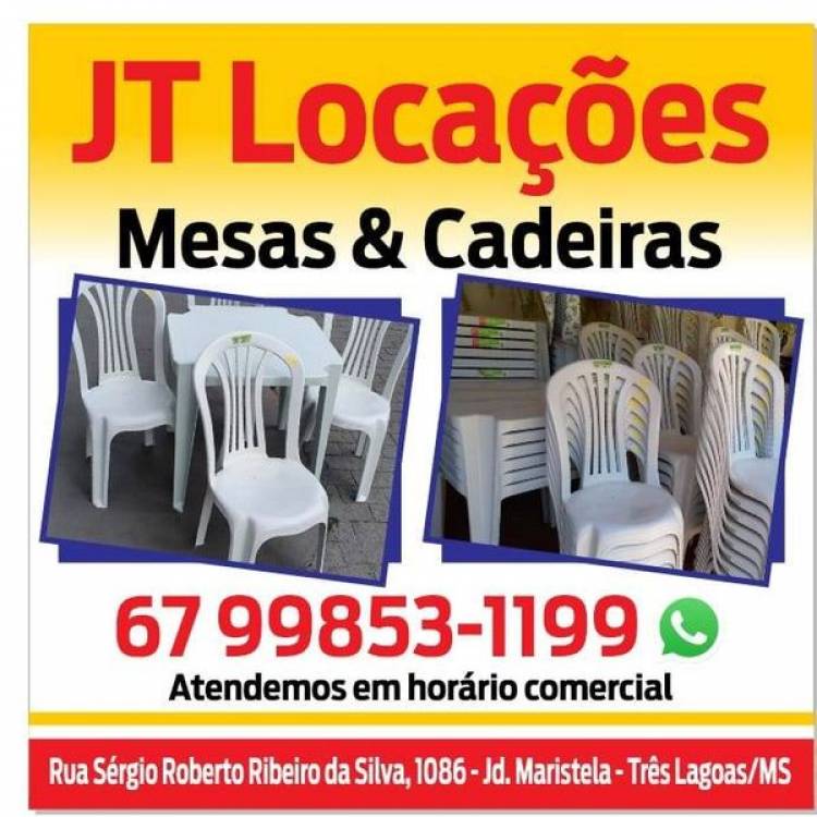 JT LOCAÇÃO DE MESAS E CADEIRAS