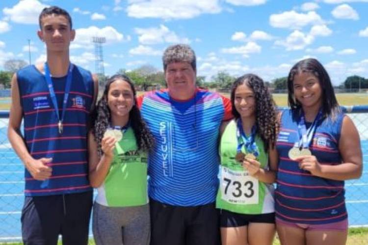 Atletas de SEJUVEL garantem 5 medalhas de ouro, 1 prata e 1 bronze no Campeonato Estadual de Atletismo em Campo Grande