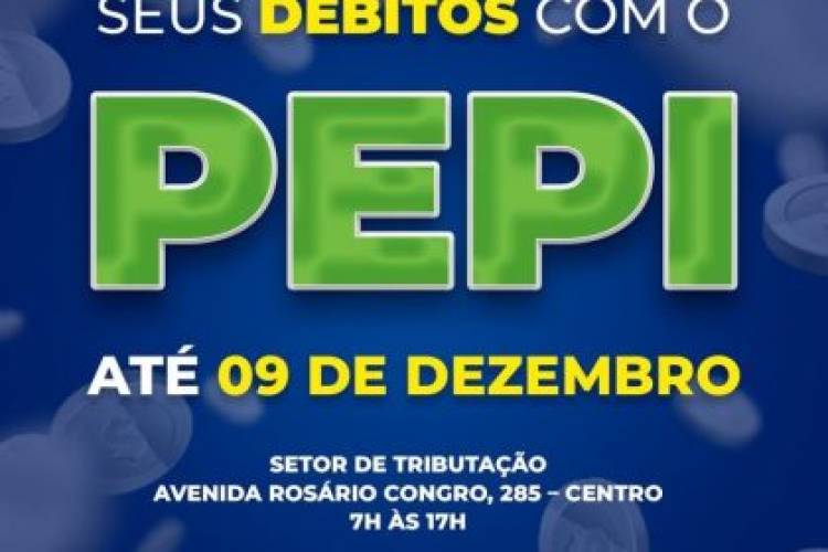 PEPI – Renegociação do IPTU com descontos vai até  dia 09 de dezembro 