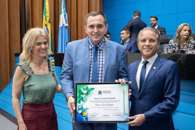 Vereador SGT Rodrigues recebe título de cidadão Sul Mato-Grossense