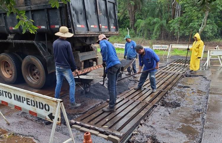 OBRAS PREJUDICADAS – Em um final de semana, choveu quase a metade do registrado durante todo o mês de janeiro