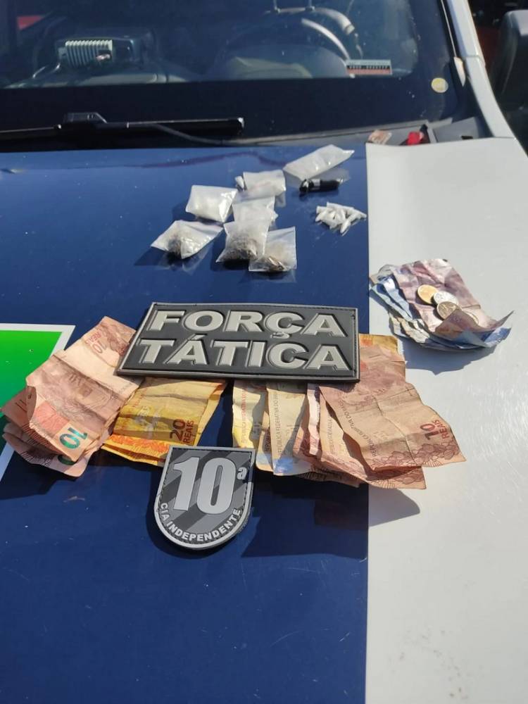 Policiais Militares prendem três indivíduos por tráfico de drogas na região do Lagoa