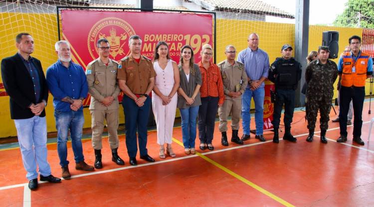 Secretários municipais prestigiam solenidade de aniversário do 5º Grupamento de Bombeiros de Três Lagoas