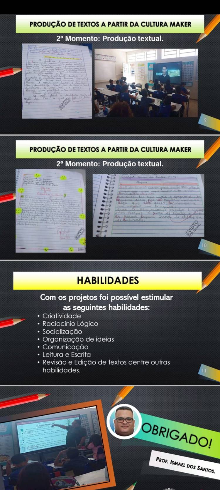 Professor Ismael dos Santos apresenta Práticas Exitosas em Leitura e Interpretação de Textos em Sala de aula em dia de formação continuada