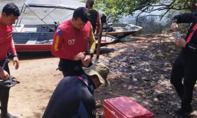 Corpo de pescador desaparecido no Rio Sucuriú é encontrado por mergulhadores