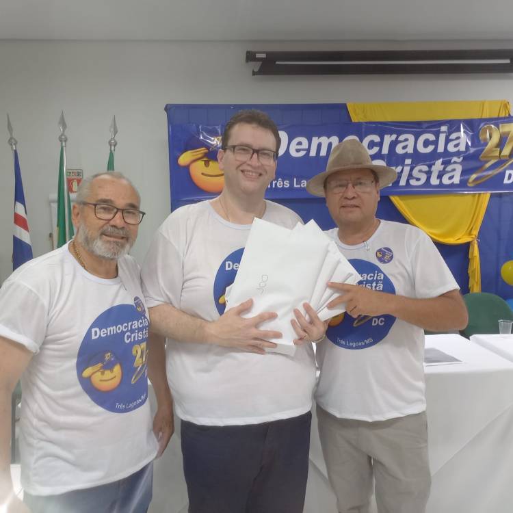DC 27 – Democracia Cristã de Campo Grande e Três Lagoas prometem fazer a diferença nas eleições municipais de 2024 