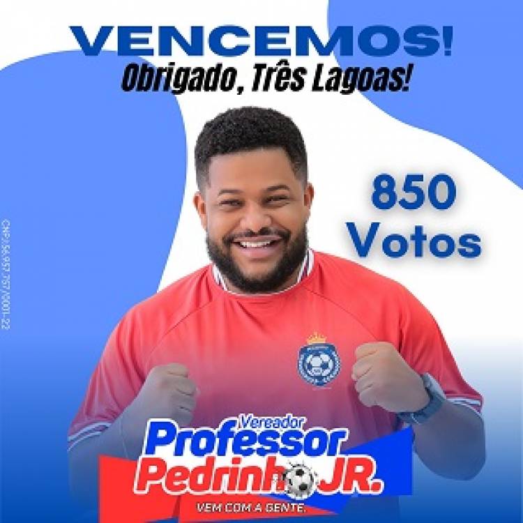 Dr Cassiano Maia, do PSDB, é eleito prefeito de Três Lagoas e Rodrigues o vereador  mais votado