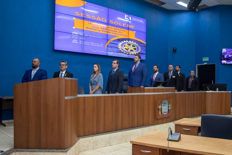 Câmara celebra os 120 anos do Rotary com homenagem em Três Lagoas