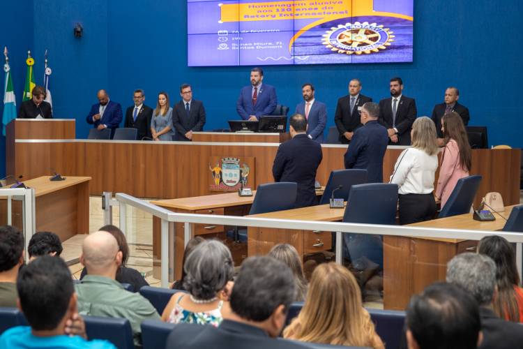 Câmara celebra os 120 anos do Rotary com homenagem em Três Lagoas