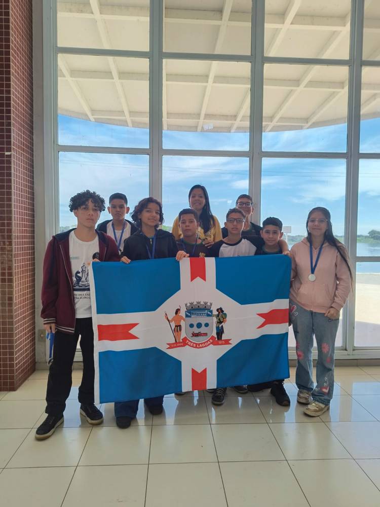 Xadrez escolar de Três Lagoas é campeão geral do Circuito Estadual de Xadrez Escolar