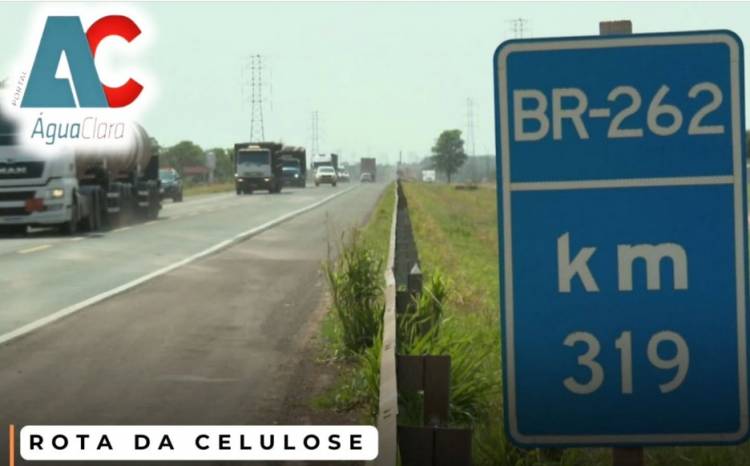 ROTA da Celulose – Pedágio na BR-262 entre Três Lagoas a Campo Grande custará R$ 57,60