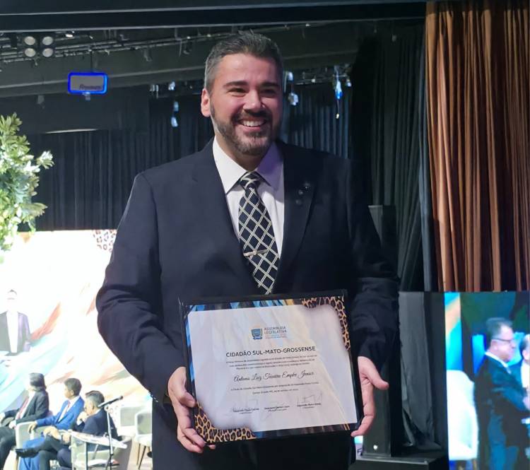 Prefeito Cassiano Maia e vereador Tonhão são homenageados pela Assembleia Legislativa em Campo Grande