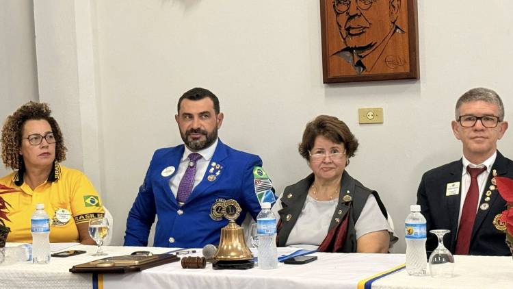 Lions Clube de Três Lagoas marca presença na festiva de visita oficial do Governador do Distrito LC  08 no Andradina Sul