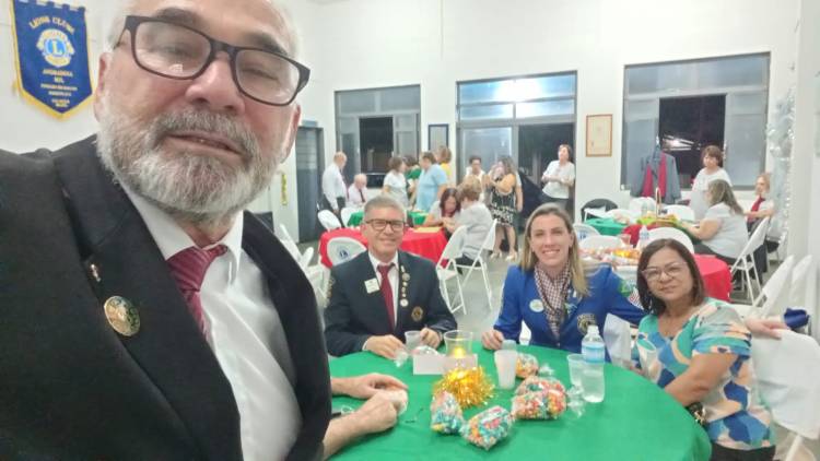 Lions Clube de Três Lagoas marca presença na festiva de visita oficial do Governador do Distrito LC  08 no Andradina Sul