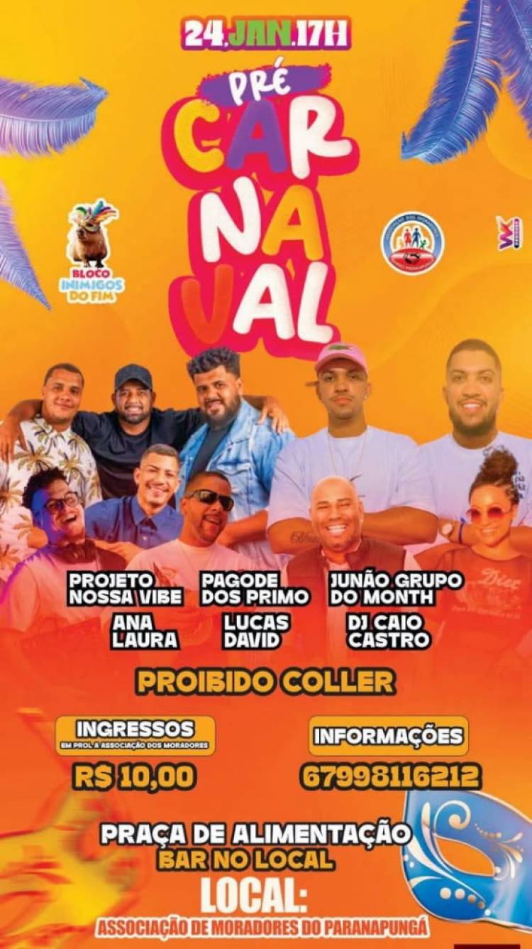 CONVITE À COMUNIDADE – PRÉ-CARNAVAL DO PARANAPUNGÁ
